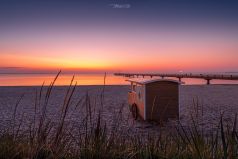 Morgenstille, Vor Sonnenaufgang am Strand von Scharbeutz / Deutschland