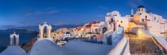 Santorin , Santorini , Griechenland , Oia zur blauen Stunde