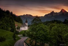 Kirche Maria Gern in Berchtesgaden / Bayern / Alpen / Deutschland