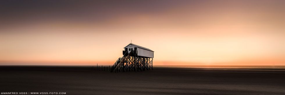 * Sunset Mood * Strand von Sankt Peter Ording zum Sonnenuntergang.