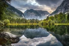 Bluntausee im Bluntautal in Östterreich bei Golling und Berchtesgaden