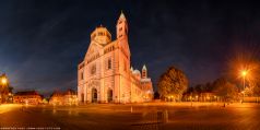 * Speyer Dom Panorama * Der Dom zu Speyer am Abend.