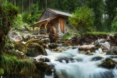 Bollinger Wasserfall in Österreich an der Grenze zu Berchtesgaden