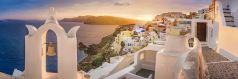 Santorin , Santorini , Griechenland , Oia zur Sonnenuntergang