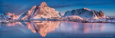 Sonny Mountains at Reine , Lofoten / Norwegen