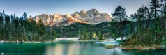 Weites XXL Eibsee Alpenpanorama bei Garmisch Patenkirchen in Bayern