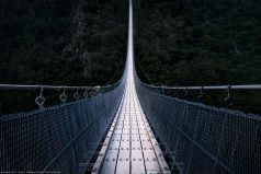 * Geierlay Hängebrücke Fineart * Imposante Brücken Architektur bei Mörsdorf und Sosberg in Rheinland-Pfalz. 