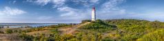 Leuchtturm Dornbusch auf der Insel Hiddensee in Mecklenburg Vorpommern /Deutschland