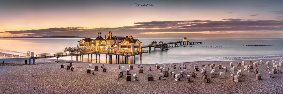 Seebrücke in Sellin , Rügen / Mecklenburg Vorpommern / Deutschland