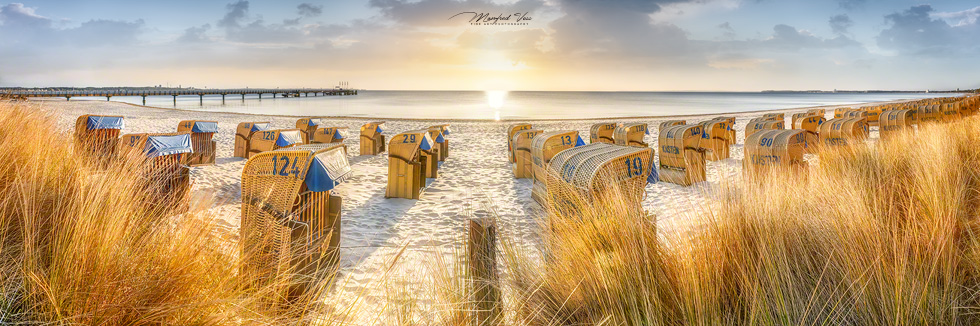 Sonnenaufgang am Strand von Scharbeutz / Deutschland