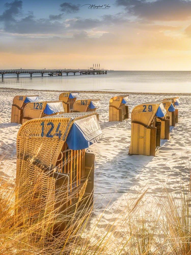 Sonnenaufgang am Strand von Scharbeutz / Deutschland