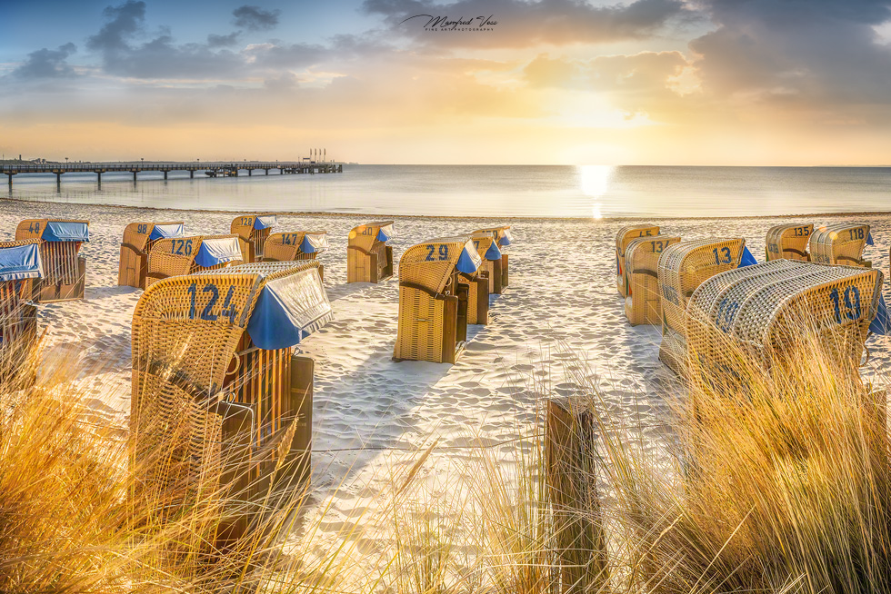 Sonnenaufgang am Strand von Scharbeutz / Deutschland
