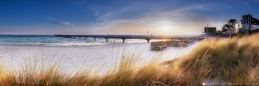 Strand-Sonne , Scharbeutz / Deutschland