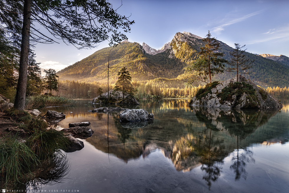 Hintersee in Berchtesgaden in Bayern