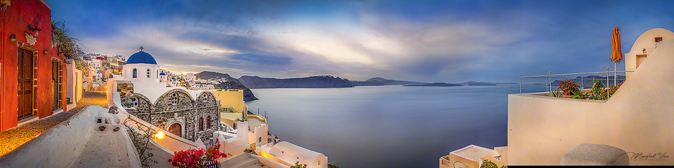Santorin , Santorini , Griechenland , Oia am Morgen