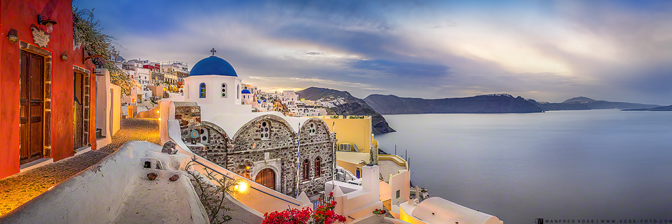 Santorin , Santorini , Griechenland , Oia am Morgen
