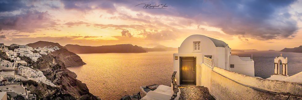 Santorin , Santorini , Griechenland , Oia zum Sonnenaufgang