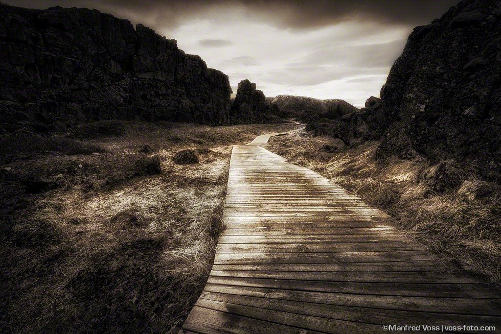 wooden trail , Island