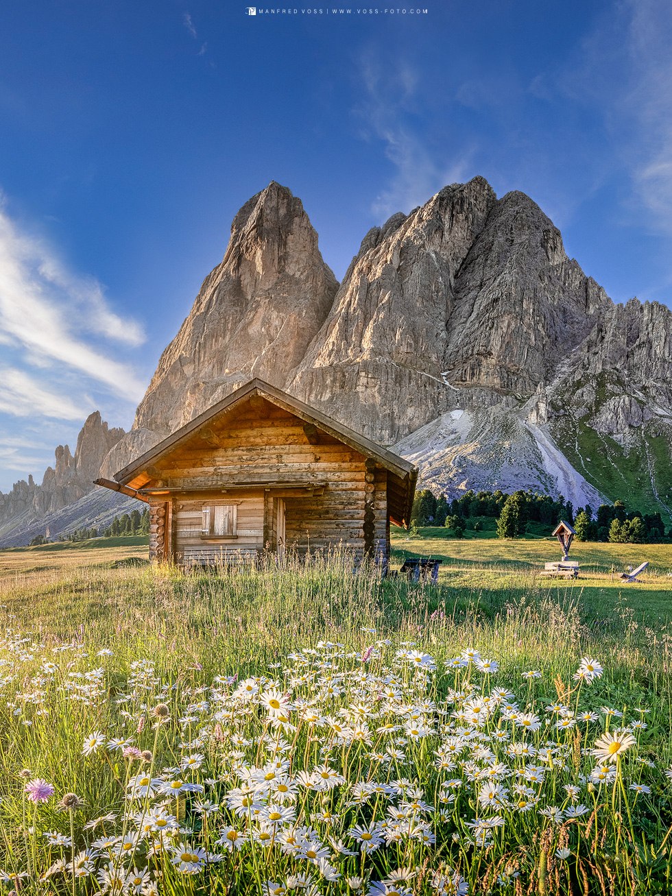 Almhütte in den Dolomiten / Italien