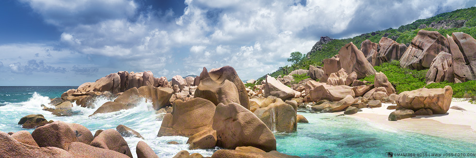 Indian Waves , Insel La Digue , Seychellen / Indischer Ozean