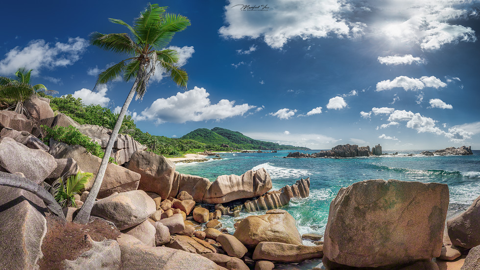 La Digue Island , Insel La Digue , Seychellen / Indischer Ozean