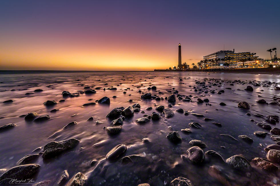 Leuchtturm , Dünen , Maspalomas , Playa de Inges , Insel Gran Canaria , Spanien , Kanarische Inseln, Manfred Voss , Fine Art Photography