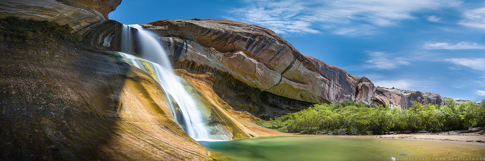 Escalante Grand Staircase mit Calf Creek Fall , Kaiparowitzs Plateau , USA